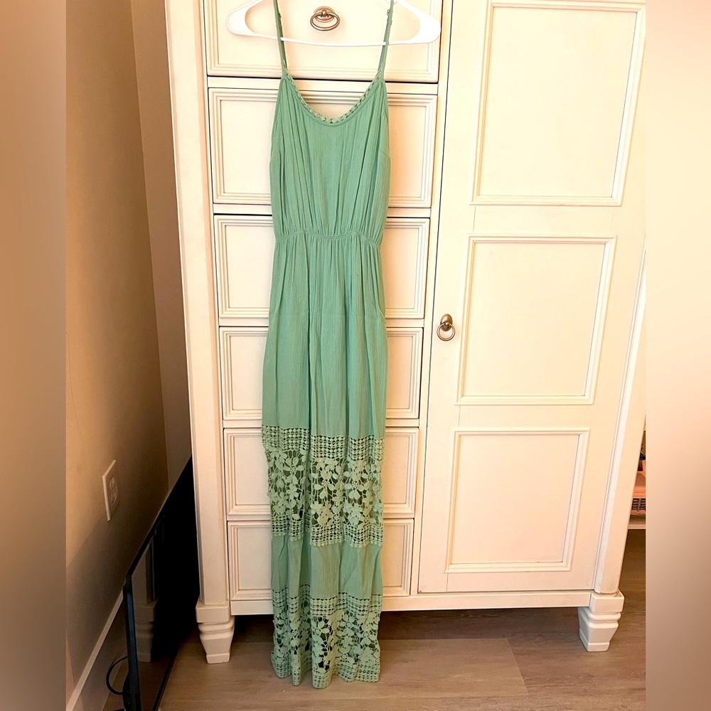 Francesca’s Sage Green Maxi Dress